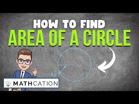 How to find the Area of a Circle (using Formula for Area of a Circle)