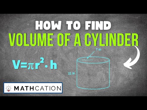 How to find the Volume of a Cylinder using Right Circular Cylinder Volume