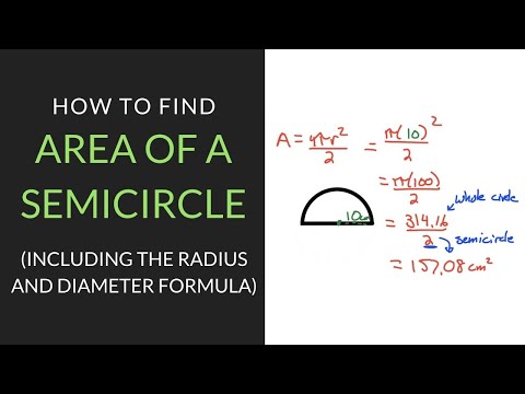 How to find Area of a Semicircle | 7th Grade | Mathcation