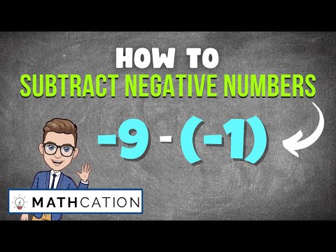 Subtracting Negative Numbers the EASY way (How to Subtract Negative Numbers)