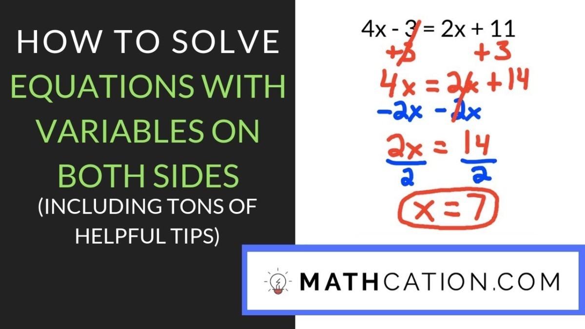 how to solve equations with the same variables on both sides