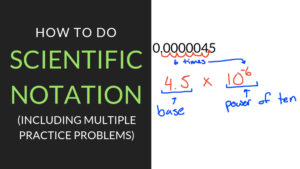 How to do Scientific Notation
