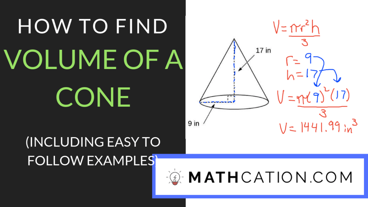 Volume of cone