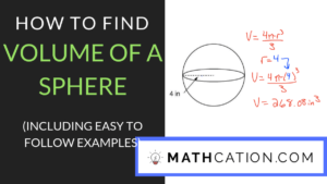 How to find the Volume of a Sphere