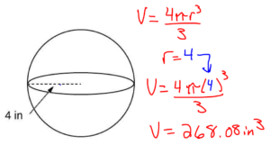 How to find the Volume of a Sphere Solution