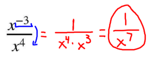 Negative Exponents Worksheet Solution