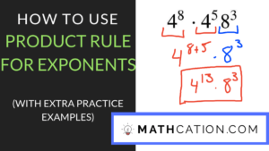 Product Rule for Exponents