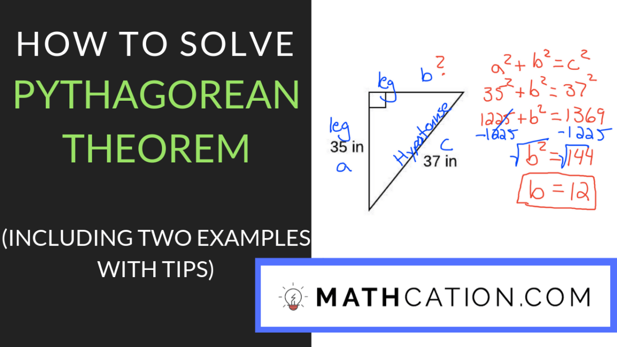 Download the Free Printable Pythagorean Theorem Worksheet | Mathcation