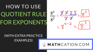 Quotient Rule for Exponents