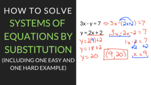 Solving Systems of Equations by Substitution