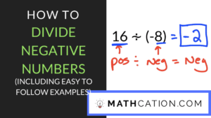 Dividing Negative Numbers