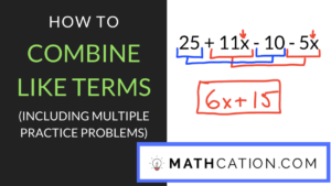 terms worksheet combining