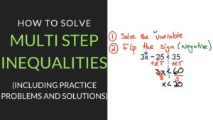 Multi Step Inequalities