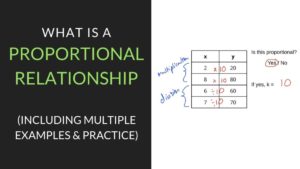 What is a Proportional Relationship | Mathcation