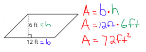 How to find Area of a Parallelogram Solution