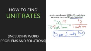 How to find Unit Rates