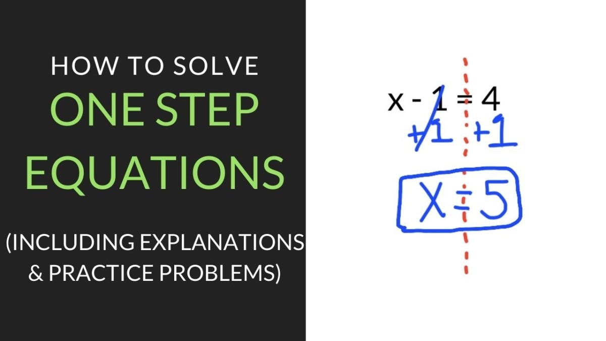 Solving One Step Equations Worksheet, Examples, Explanation