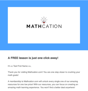 Mathcation Email Newsletter